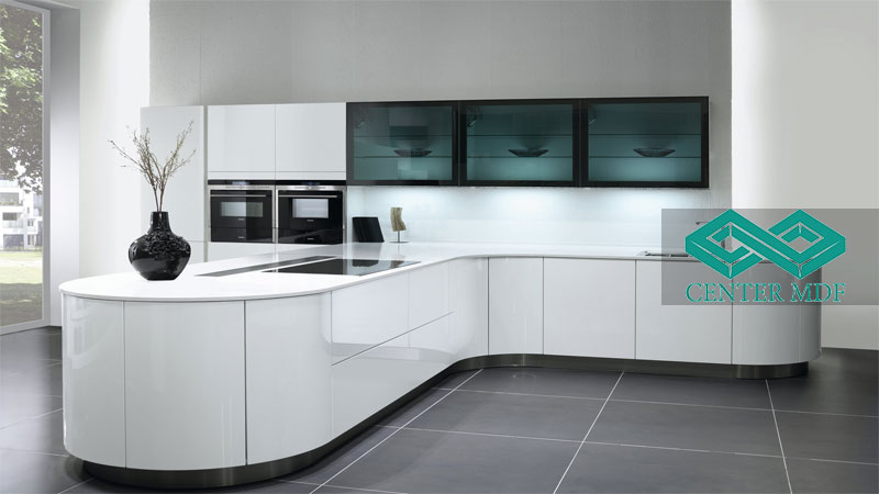 انتخاب بهترین رنگ های هایگلاس برای آشپزخانه از سنتر ام دی اف